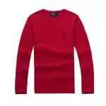 polo-ralph lauren pulls hommes 2019U chute hiver round col 9519 rouge